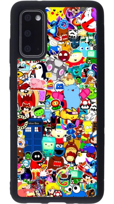 Coque Samsung Galaxy S20 - Silicone rigide noir Mixed cartoons
