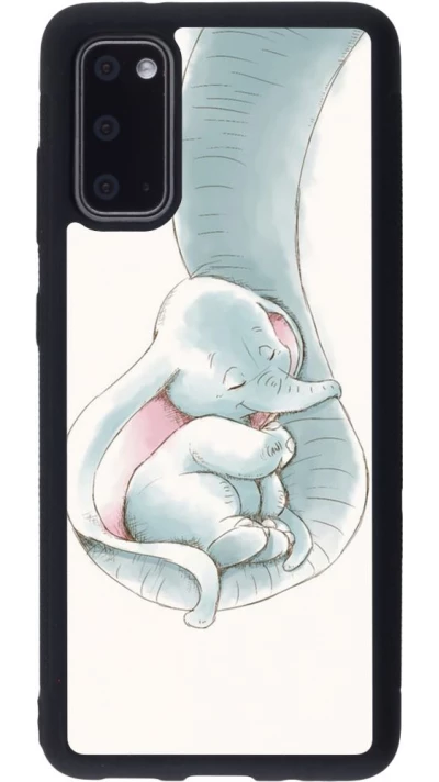 Coque Samsung Galaxy S20 - Silicone rigide noir Mom 1903