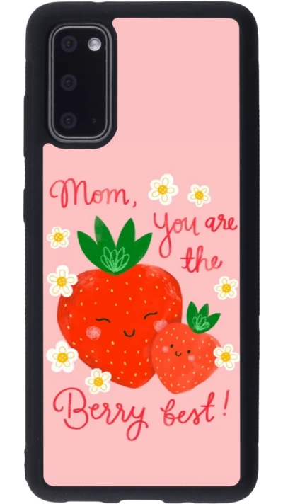 Coque Samsung Galaxy S20 - Silicone rigide noir Mom 2026 Berry best