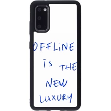 Coque Samsung Galaxy S20 - Silicone rigide noir Offline is the new luxury