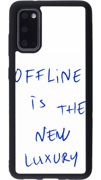 Coque Samsung Galaxy S20 - Silicone rigide noir Offline is the new luxury