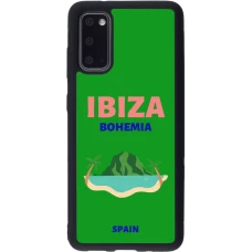 Coque Samsung Galaxy S20 - Silicone rigide noir Pop Summer Destination Ibiza