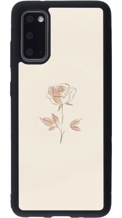 Samsung Galaxy S20 Case Hülle - Silikon schwarz Rosa Sand Minimalistisch