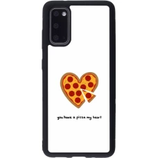 Samsung Galaxy S20 Case Hülle - Silikon schwarz Saint Valentines Day 26 You have my pizza heart