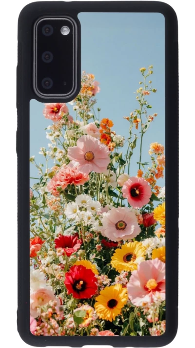 Samsung Galaxy S20 Case Hülle - Silikon schwarz Spring flowers Spring 2026