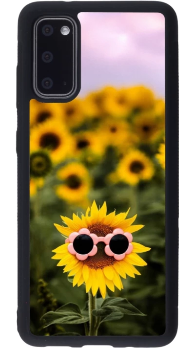 Samsung Galaxy S20 Case Hülle - Silikon schwarz Sunflower with glasses Spring 2026