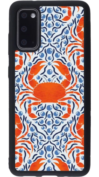 Coque Samsung Galaxy S20 - Silicone rigide noir Crabs and pearls Summer 2026