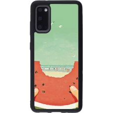 Samsung Galaxy S20 Case Hülle - Silikon schwarz Views through a watermelon Summer 2026