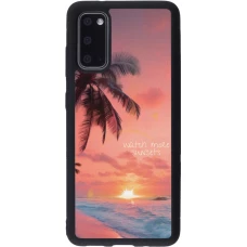 Samsung Galaxy S20 Case Hülle - Silikon schwarz Watch more sunsets Summer 2026