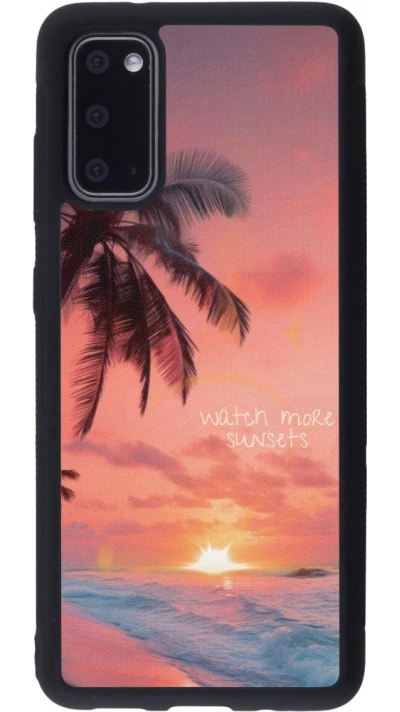 Coque Samsung Galaxy S20 - Silicone rigide noir Watch more sunsets Summer 2026