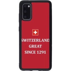 Samsung Galaxy S20 Case Hülle - Silikon schwarz Switzerland Great Since 1291