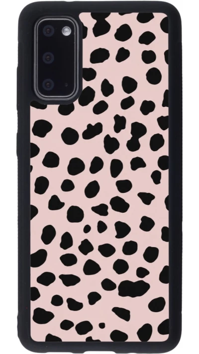 Coque Samsung Galaxy S20 - Silicone rigide noir Wild Leopard Pink