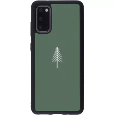 Coque Samsung Galaxy S20 - Silicone rigide noir Christmas 22 minimalist tree