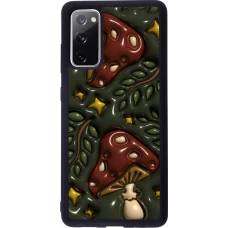 Coque Samsung Galaxy S20 FE 5G - Silicone rigide noir Autumn 26 3D mushrooms