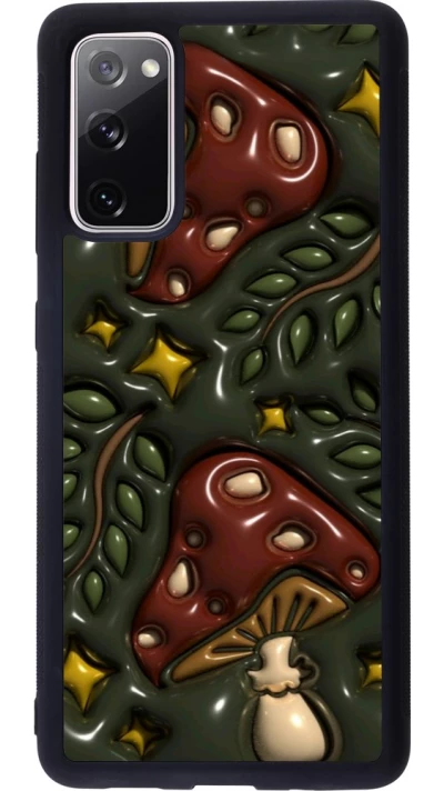 Coque Samsung Galaxy S20 FE 5G - Silicone rigide noir Autumn 26 3D mushrooms