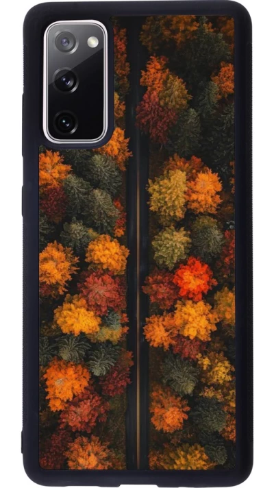 Coque Samsung Galaxy S20 FE 5G - Silicone rigide noir Autumn 26 Road in autumn