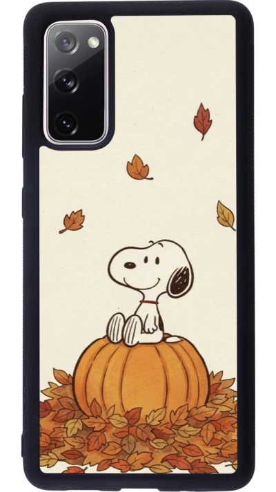 Coque Samsung Galaxy S20 FE 5G - Silicone rigide noir Autumn 26 Snoopy autumn