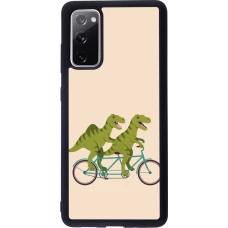 Coque Samsung Galaxy S20 FE 5G - Silicone rigide noir Dinosaurs on bikes 2026