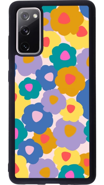 Samsung Galaxy S20 FE 5G Case Hülle - Silikon schwarz Easter 2024 flower power
