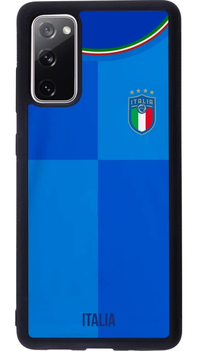 Samsung Galaxy S20 FE 5G Case Hülle - Silikon schwarz Italien 2022 personalisierbares Fußballtrikot