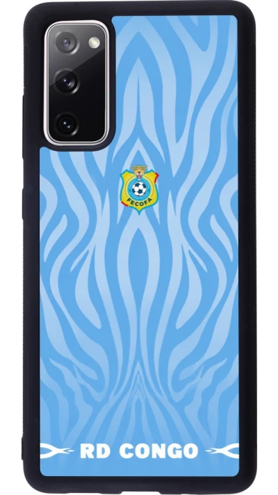 Samsung Galaxy S20 FE 5G Case Hülle - Silikon schwarz Demokratische Republik Kongo 2026 personalisierbares Fussballtrikot