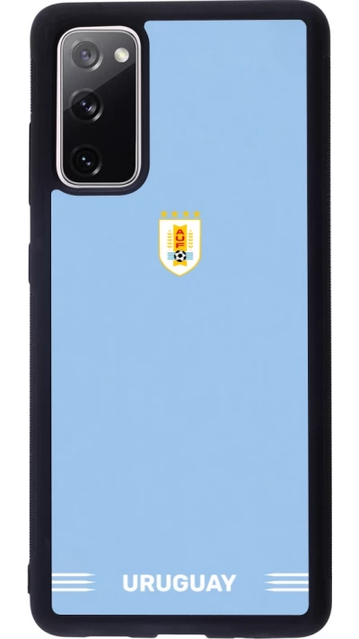 Samsung Galaxy S20 FE 5G Case Hülle - Silikon schwarz Uruguay 2026 personalisierbares Fussballtrikot