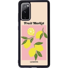 Samsung Galaxy S20 FE 5G Case Hülle - Silikon schwarz Fruit market lemons 2026