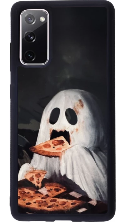 Samsung Galaxy S20 FE 5G Case Hülle - Silikon schwarz Halloween 2026 Ghost eating pizza