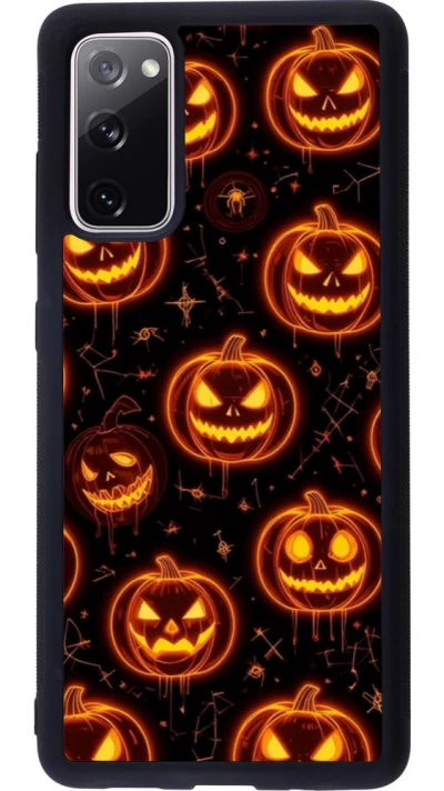 Samsung Galaxy S20 FE 5G Case Hülle - Silikon schwarz Halloween 2026 Pattern Pumpkins