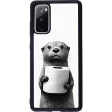 Samsung Galaxy S20 FE 5G Case Hülle - Silikon schwarz Otter Toilettenpapier