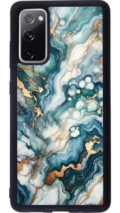Samsung Galaxy S20 FE 5G Case Hülle - Silikon schwarz Grüner Blauer Goldener Marmor