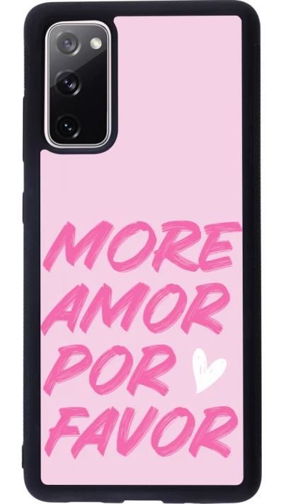 Samsung Galaxy S20 FE 5G Case Hülle - Silikon schwarz More amor porfavor