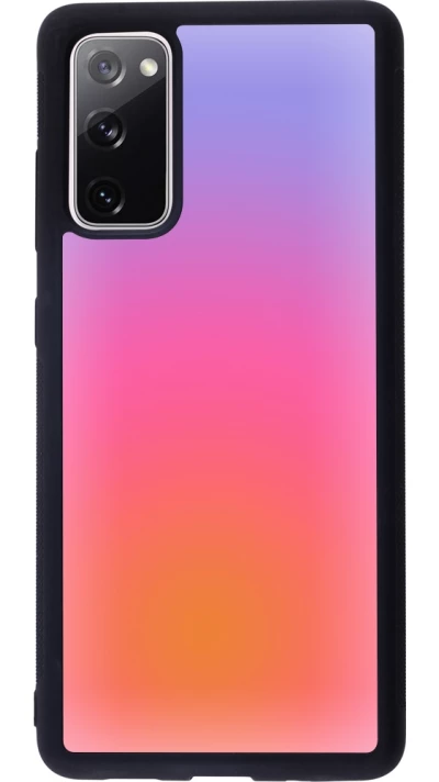 Samsung Galaxy S20 FE 5G Case Hülle - Silikon schwarz Orange Pink Blue Gradient
