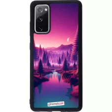 Samsung Galaxy S20 FE 5G Case Hülle - Silikon schwarz Lila-rosa Landschaft
