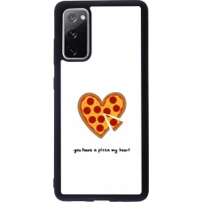 Coque Samsung Galaxy S20 FE 5G - Silicone rigide noir Saint Valentines Day 26 You have my pizza heart