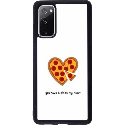 Coque Samsung Galaxy S20 FE 5G - Silicone rigide noir Saint Valentines Day 26 You have my pizza heart