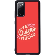 Coque Samsung Galaxy S20 FE 5G - Silicone rigide noir Saint Valentines Day 26 Te quiero mucho