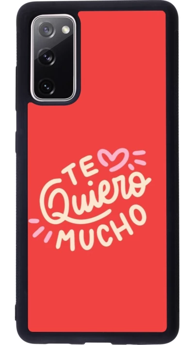 Coque Samsung Galaxy S20 FE 5G - Silicone rigide noir Saint Valentines Day 26 Te quiero mucho