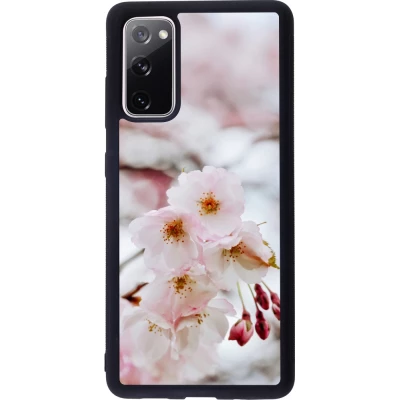 Samsung Galaxy S20 FE 5G Case Hülle - Silikon schwarz Cherry tree Spring 2026