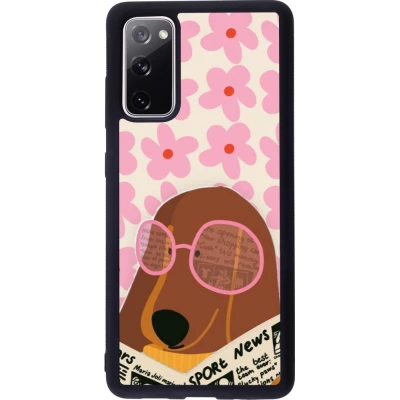 Coque Samsung Galaxy S20 FE 5G - Silicone rigide noir Dog with newspaper Spring 2026