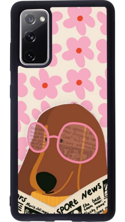 Samsung Galaxy S20 FE 5G Case Hülle - Silikon schwarz Dog with newspaper Spring 2026