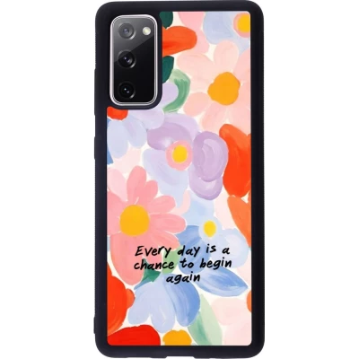 Samsung Galaxy S20 FE 5G Case Hülle - Silikon schwarz Every day is a chance Spring 2026