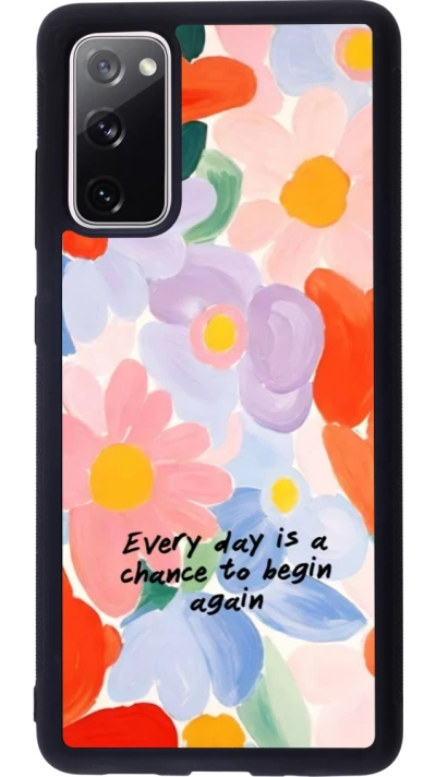 Samsung Galaxy S20 FE 5G Case Hülle - Silikon schwarz Every day is a chance Spring 2026