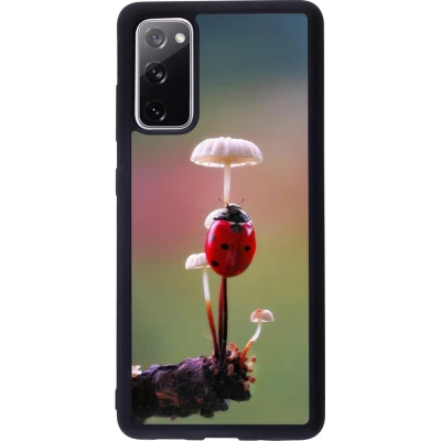 Samsung Galaxy S20 FE 5G Case Hülle - Silikon schwarz Ladybird on a mushroom Spring 2026