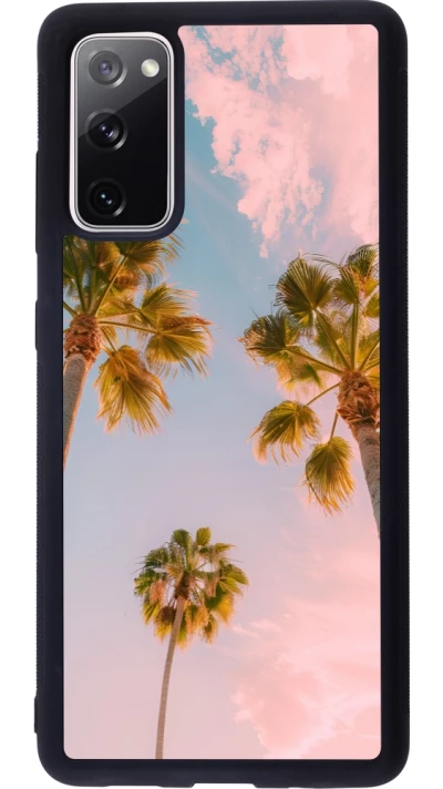 Samsung Galaxy S20 FE 5G Case Hülle - Silikon schwarz Summer 2025 Palmiers