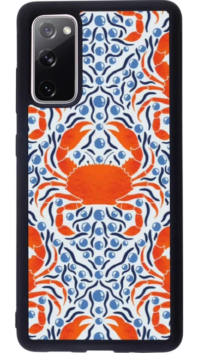 Coque Samsung Galaxy S20 FE 5G - Silicone rigide noir Crabs and pearls Summer 2026