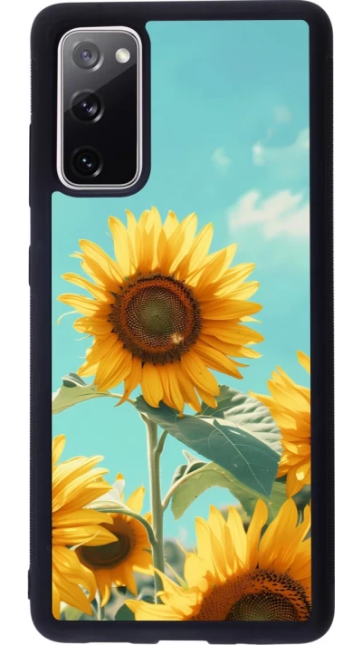 Coque Samsung Galaxy S20 FE 5G - Silicone rigide noir Sunflowers Summer 2026