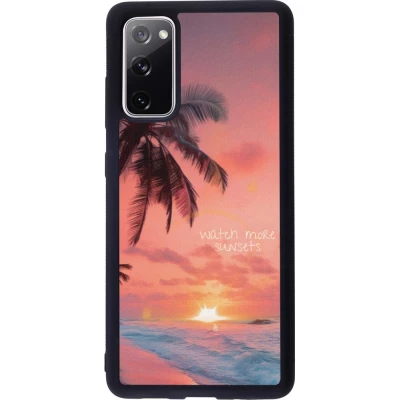 Samsung Galaxy S20 FE 5G Case Hülle - Silikon schwarz Watch more sunsets Summer 2026