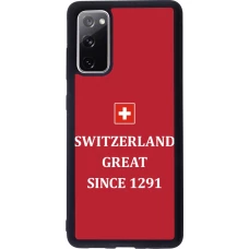 Samsung Galaxy S20 FE 5G Case Hülle - Silikon schwarz Switzerland Great Since 1291