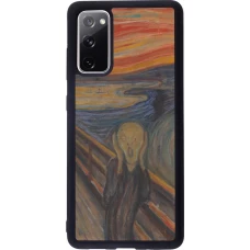 Samsung Galaxy S20 FE 5G Case Hülle - Silikon schwarz Kunstbild - Der Schrei - Edvard Munch